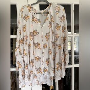 Free People Floral tunic